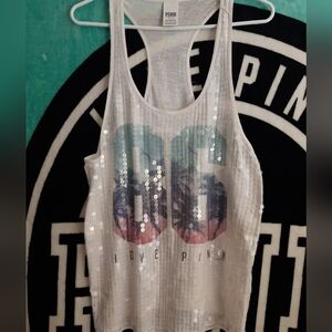 Vs Pink Bling Tank Top